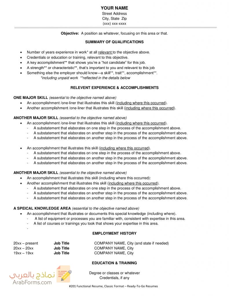 أهم أنواع السيرة الذاتية الشائعة لعام 2021 9 انواع السيرة الذاتية