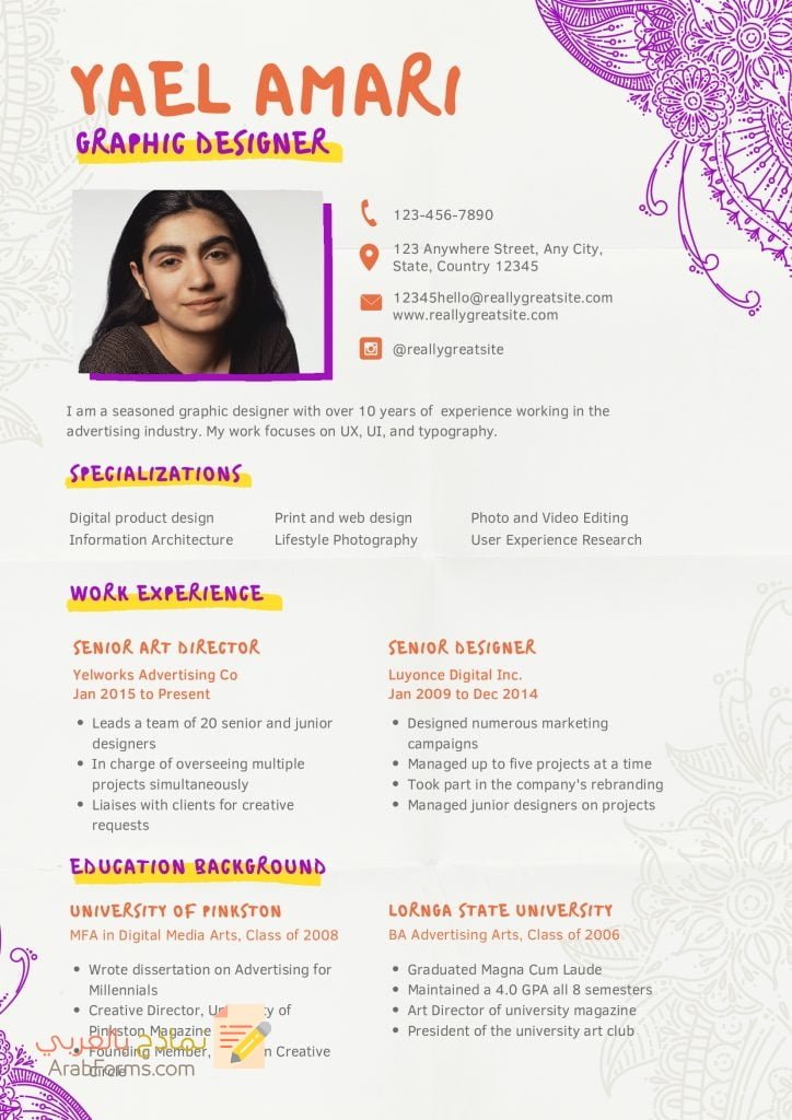 Infografic Resume