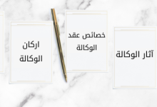 كل ما يتعلق بالوكالة (تعريفها- أركانها- طريقة كتابتها- أنواعها) 15 نموذج وكالة