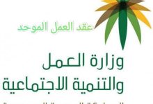 نموذج عقد العمل الموحد