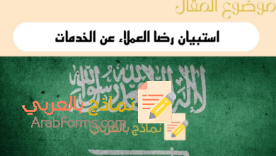 8 خطوات أساسية لإنشاء استبيان رضا العملاء عن الخدمات doc 13 دراسة استبيان رضا العملاء عن الخدمات doc