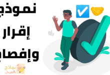 نموذج إقرار وإفصاح مصغرة
