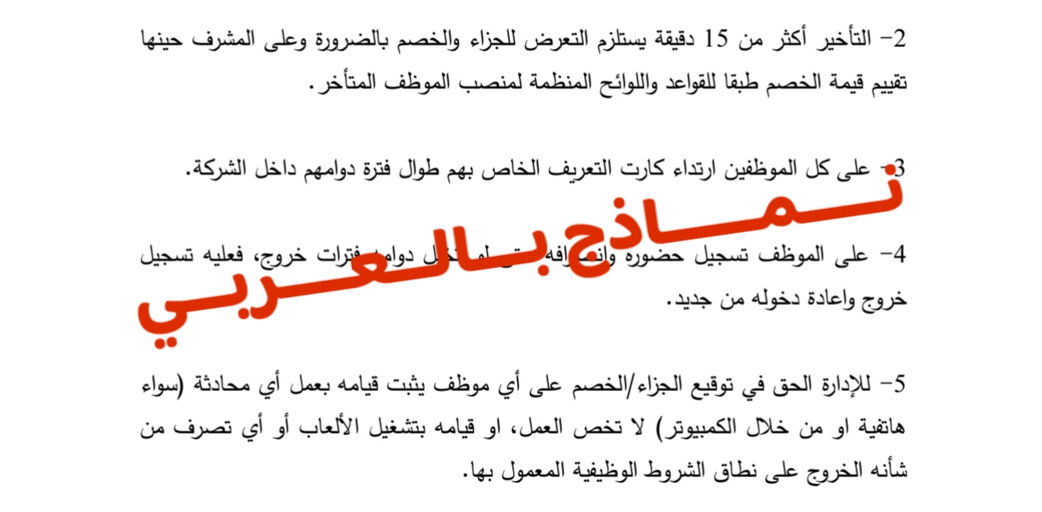 نموذج قواعد ولوائح عامة للشركة ودوره في رفع الانضباط 6 قواعد ولوائح عامة للشركة 2
