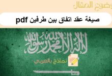 حمل نماذج حول صيغة عقد اتفاق بين طرفين pdf مع دليل الإرشادات 16 صيغة عقد اتفاق بين طرفين pdf